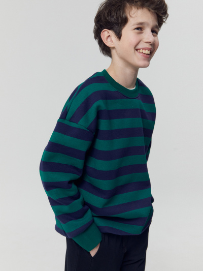 Свитшот Mark Formelle 123437/1/24-28834П-7П сине_зеленая_полоска - фото 21