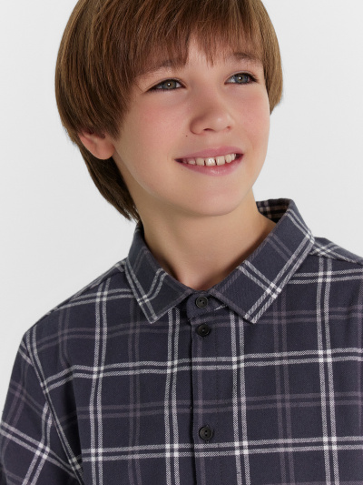 Рубашка Mark Formelle 123440/1/24-30152П-9 бело_серая_клетка - фото 17