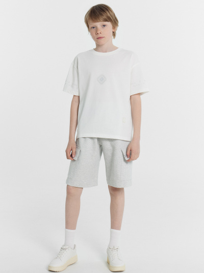 Шорты Mark Formelle 133348/24-26164П-7 серый_меланж_4306_А_печать_2_сл_на_ЛВ_клапане - фото 108