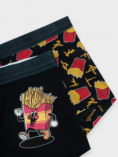 Трусы Mark Formelle 411124-2/25-4874П-5 черный_картошка_на_черном_3_сл_1тр_на_ЛВ_дет - фото 161