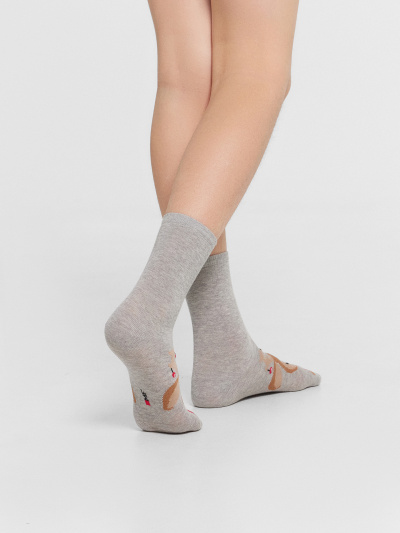 Носки Mark Formelle 430K-3002/B3-24430K-1 серый_меланж_рис.3002 - фото 38