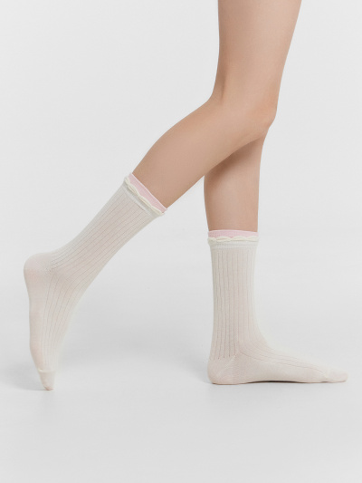 Носки Mark Formelle 430K-3166/B4-25430K-1 молочный_розовый_рис.3166 - фото 21