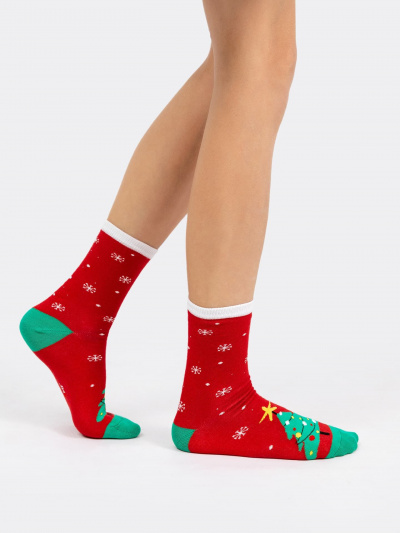 Носки Mark Formelle 441A-1820/B4-223-441A-1 св.зеленка_т.красный_рис.1820 - фото 38