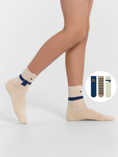 Носки Mark Formelle 504A-2925/B3-243504A нюдовый_капучино_джинсовый_рис.2925 - фото 40