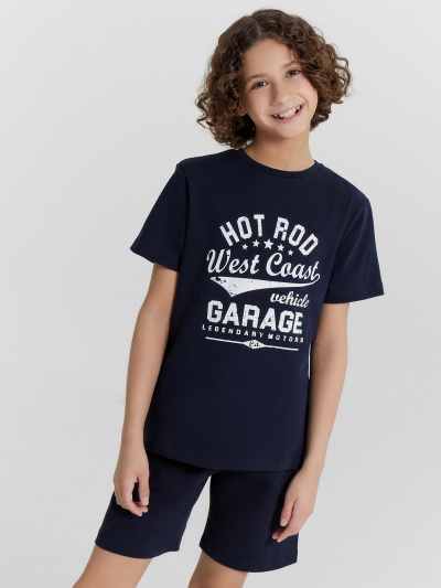 Футболка, шорты Mark Formelle 563318/24-28602ПП-0 неви_печать_Печать - фото 124