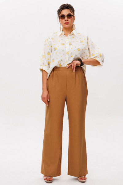 Брюки Anelli 1581 цвет_оленьей_кожи - фото 4