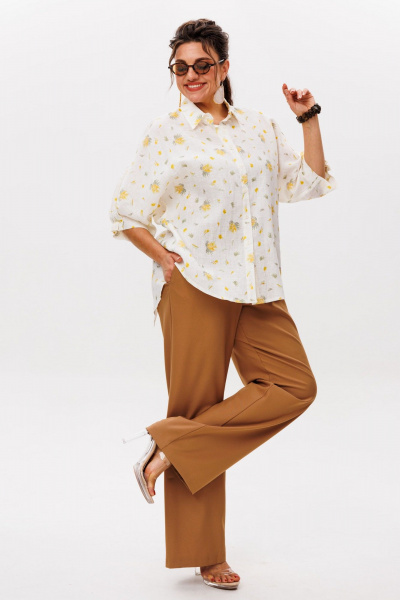 Брюки Anelli 1581 цвет_оленьей_кожи - фото 3