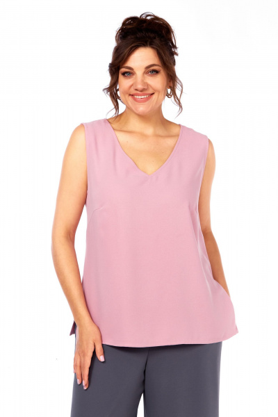 Брюки, кардиган, майка Диомант 2083 графит-розовый - фото 9