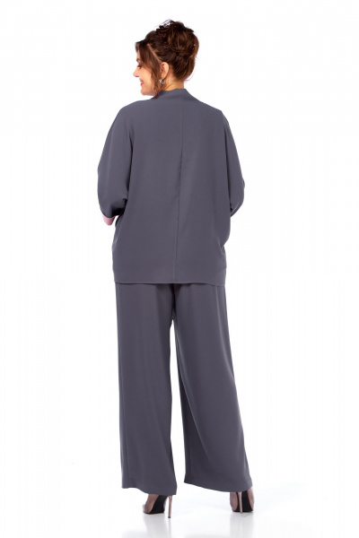 Брюки, кардиган, майка Диомант 2083 графит-розовый - фото 2