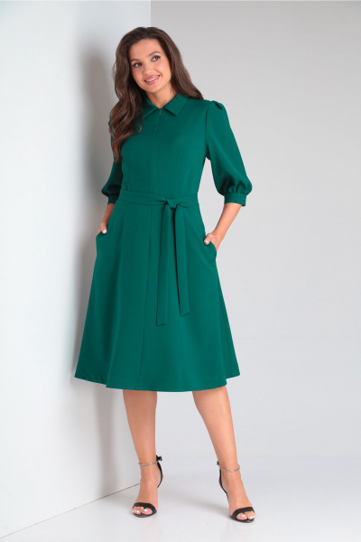 Платье Vilena 905 зеленый - фото 4