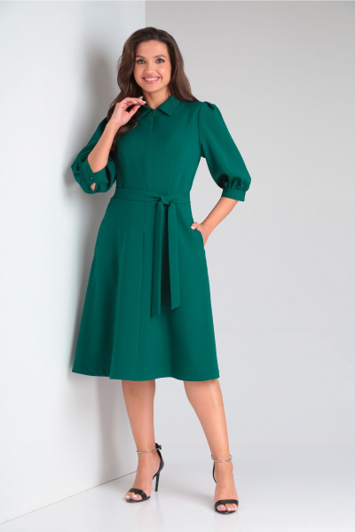 Платье Vilena 905 зеленый - фото 3