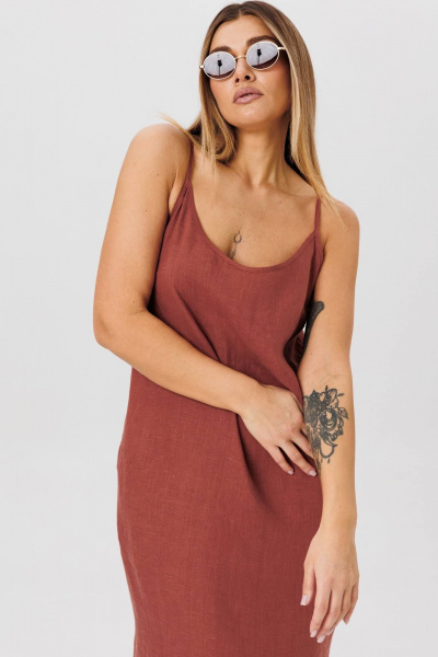 Платье AMIE by Ma Сherie 9006 терракот - фото 8