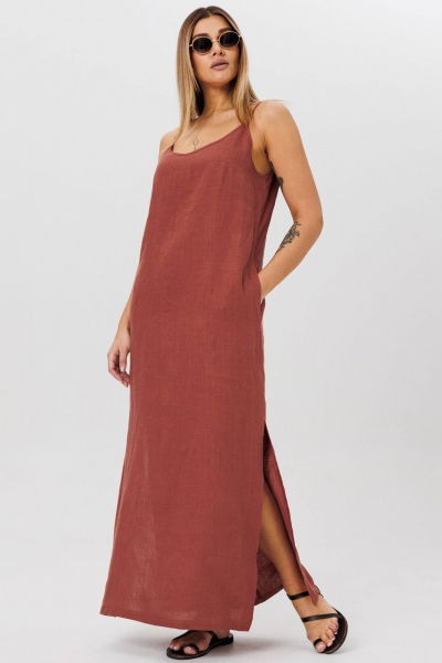 Платье AMIE by Ma Сherie 9006 терракот - фото 5