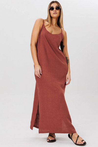 Платье AMIE by Ma Сherie 9006 терракот - фото 1