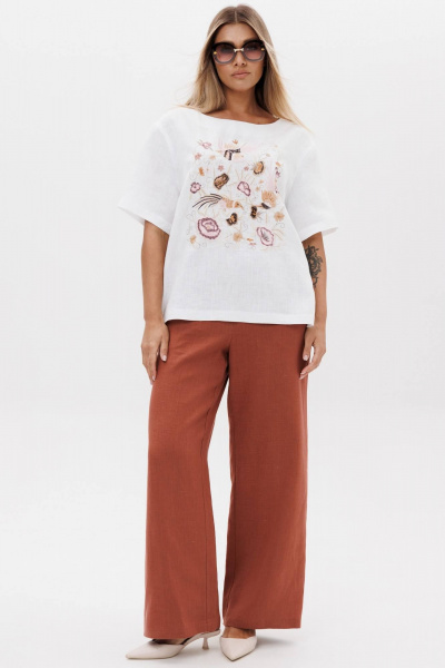 Блуза Ma Сherie 1183 белый - фото 2