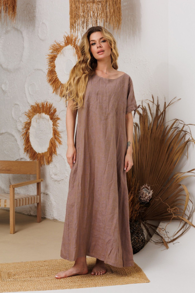 Платье АМУЛЕТ 9913 капучино - фото 2