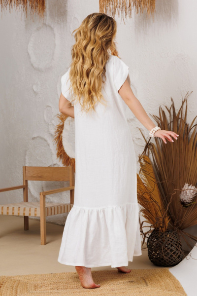 Платье АМУЛЕТ 9914 молоко - фото 6