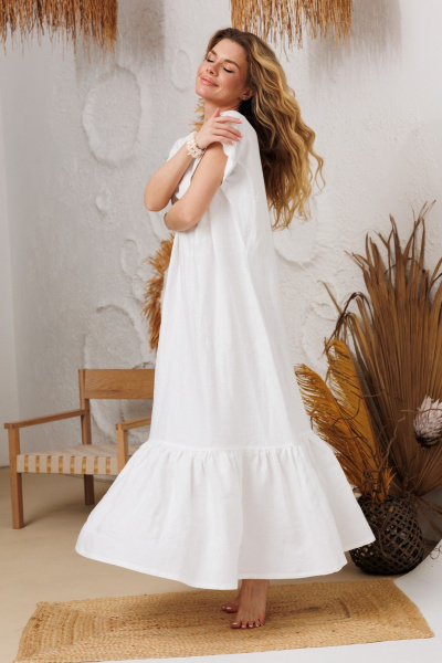 Платье АМУЛЕТ 9914 молоко - фото 4