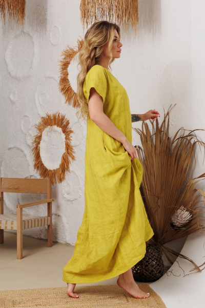 Платье АМУЛЕТ 9915 мимоза - фото 2