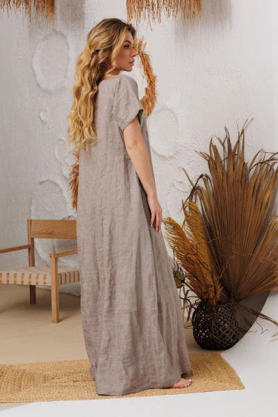 Платье АМУЛЕТ 9915 капучино - фото 4