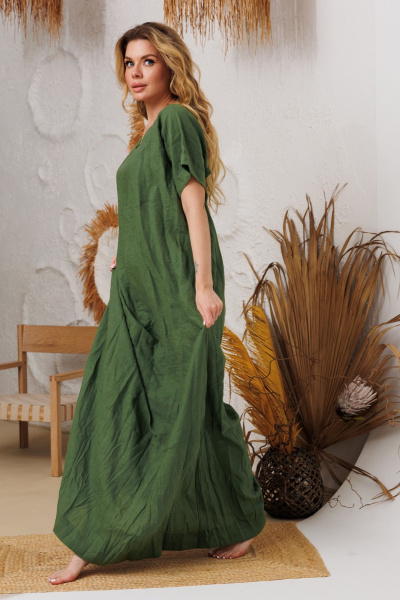 Платье АМУЛЕТ 9915 луговой - фото 3