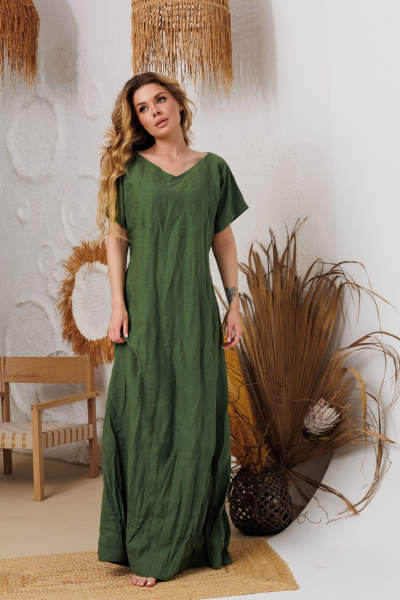 Платье АМУЛЕТ 9915 луговой - фото 4