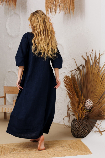 Платье АМУЛЕТ 9920 темно-синий - фото 5