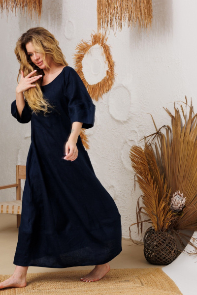 Платье АМУЛЕТ 9920 темно-синий - фото 4