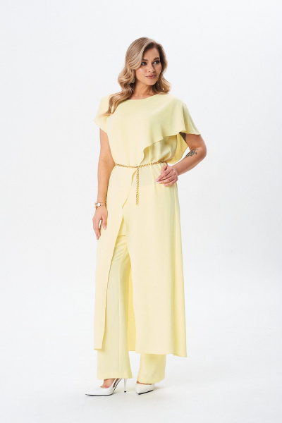 Брюки, кардиган AMORI 8030 лимонный - фото 1