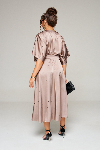 Платье Beautiful&Free 6342 какао+горох - фото 9