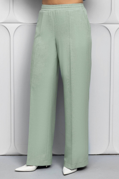 Блуза, брюки Gold Style 2623 бело-зеленый - фото 7