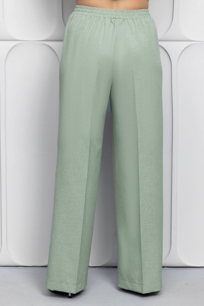 Блуза, брюки Gold Style 2623 бело-зеленый - фото 6