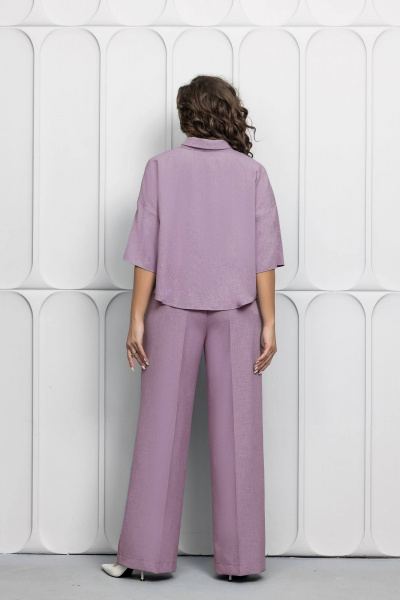 Блуза, брюки Gold Style 2623 серо-лиловый - фото 8