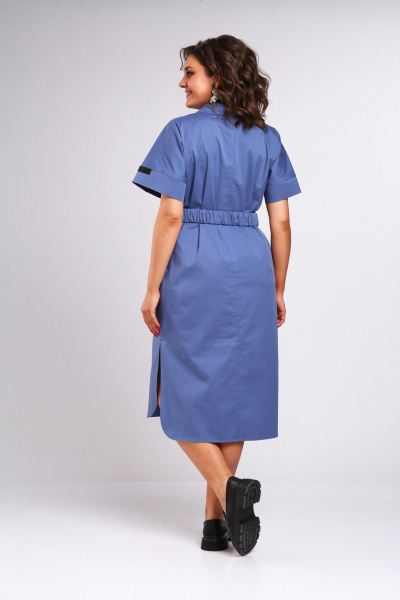 Платье Rishelie 983 светло-синий - фото 4