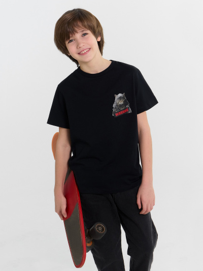 Футболка Mark Formelle 113379/24-27790П-0 черный_печать3_3_сл_на_пол_ДТФ_3_сл_на_спинке - фото 41