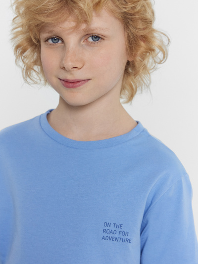 Футболка Mark Formelle 113379/24-27791П-0 св.синий_печать_3_сл_на_пол - фото 38