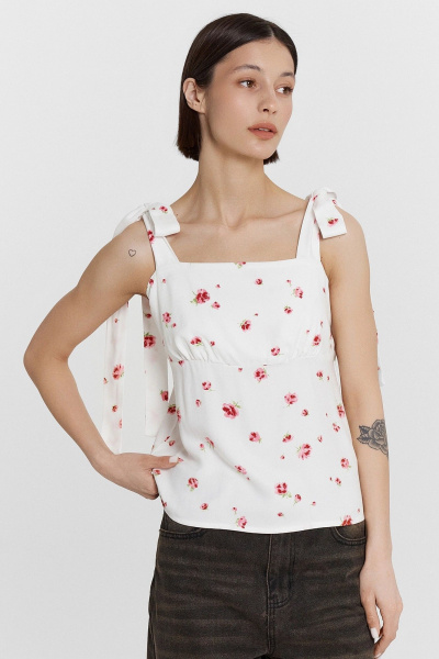 Топ Mark Formelle 112901/24-33233П-9 розы_на_белом - фото 1