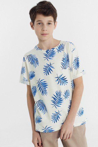 Футболка Mark Formelle 113421/24-27793П-0 пальмовые_листья_на_молочном - фото 1