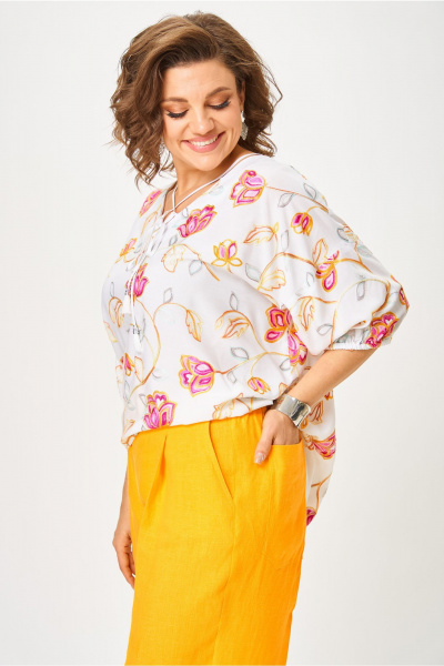 Блуза Andina city 5036-25 белый - фото 6