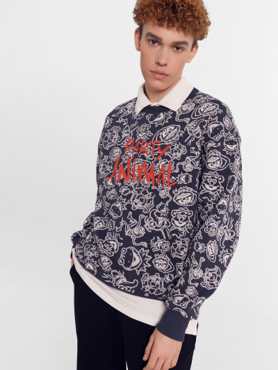 Свитшот Mark Formelle 121865/1/24-3199П-7П персонажи_на_графитовом_2_сл_на_пол - фото 34