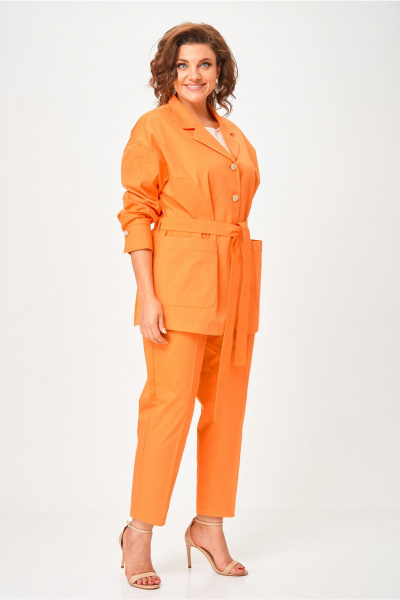 Брюки, жакет Andina city 9077-25 оранжевый - фото 7