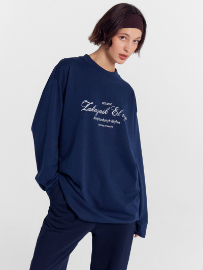 Лонгслив Mark Formelle 122999/24-29978П-0 глубокий_синий_печать_1_сл_на_пол - фото 43