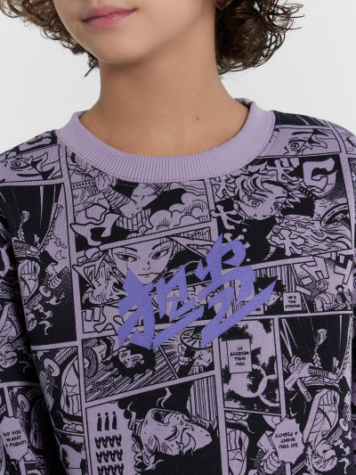 Свитшот Mark Formelle 123431/1/24-30596ПП-7П аниме_на_лаванде_1_сл_на_пол - фото 8