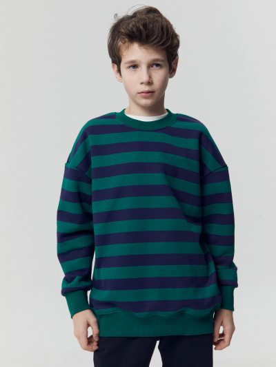 Свитшот Mark Formelle 123437/1/24-28835П-7П сине_зеленая_полоска - фото 12