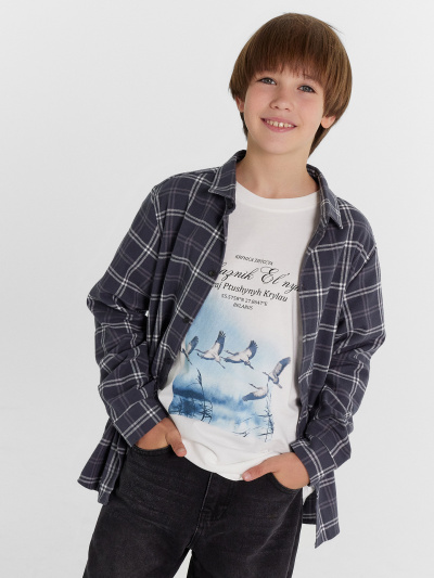 Рубашка Mark Formelle 123440/1/24-30152П-9 бело_серая_клетка - фото 6