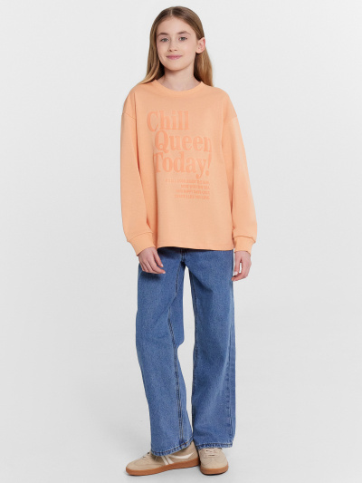 Лонгслив Mark Formelle 127908/1/24-28324П-0 персик_печать_3_сл_на_пол - фото 13