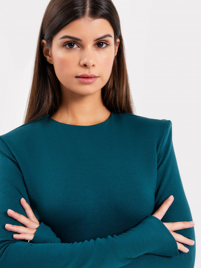 Платье Mark Formelle 152596/22/23473Ц-2 т.изумрудный - фото 11