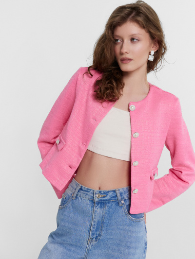 Жакет Mark Formelle 172115/24-31587Ц-4 розовый_твид - фото 112