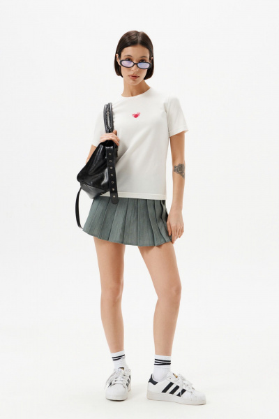 Футболка 10DENCY 23333 молочный/красный - фото 2