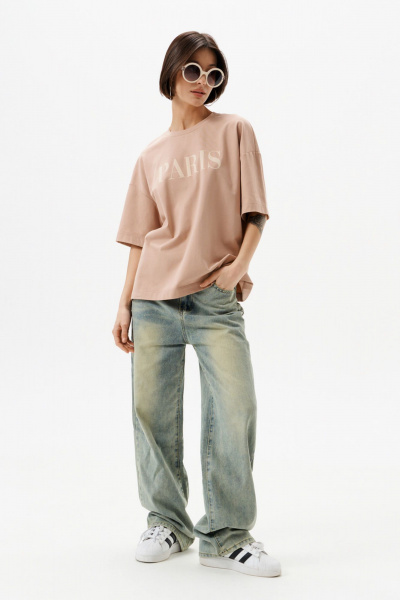 Футболка 10DENCY 23335 бежевый/бежевый - фото 2